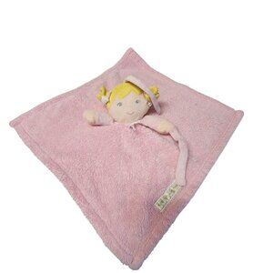 Blankets and Beyond Lovey Pink Baby Security Blanket With Plush Doll